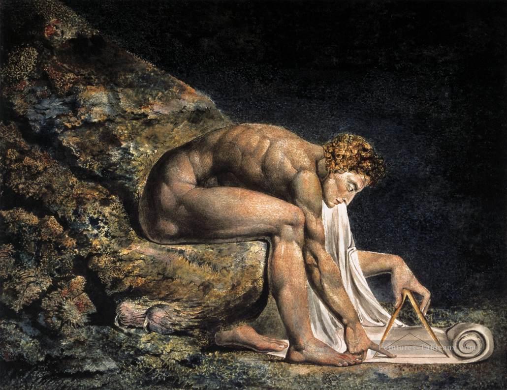 Isaac Newton romantisme Âge romantique William Blake Peintures à l'huile
